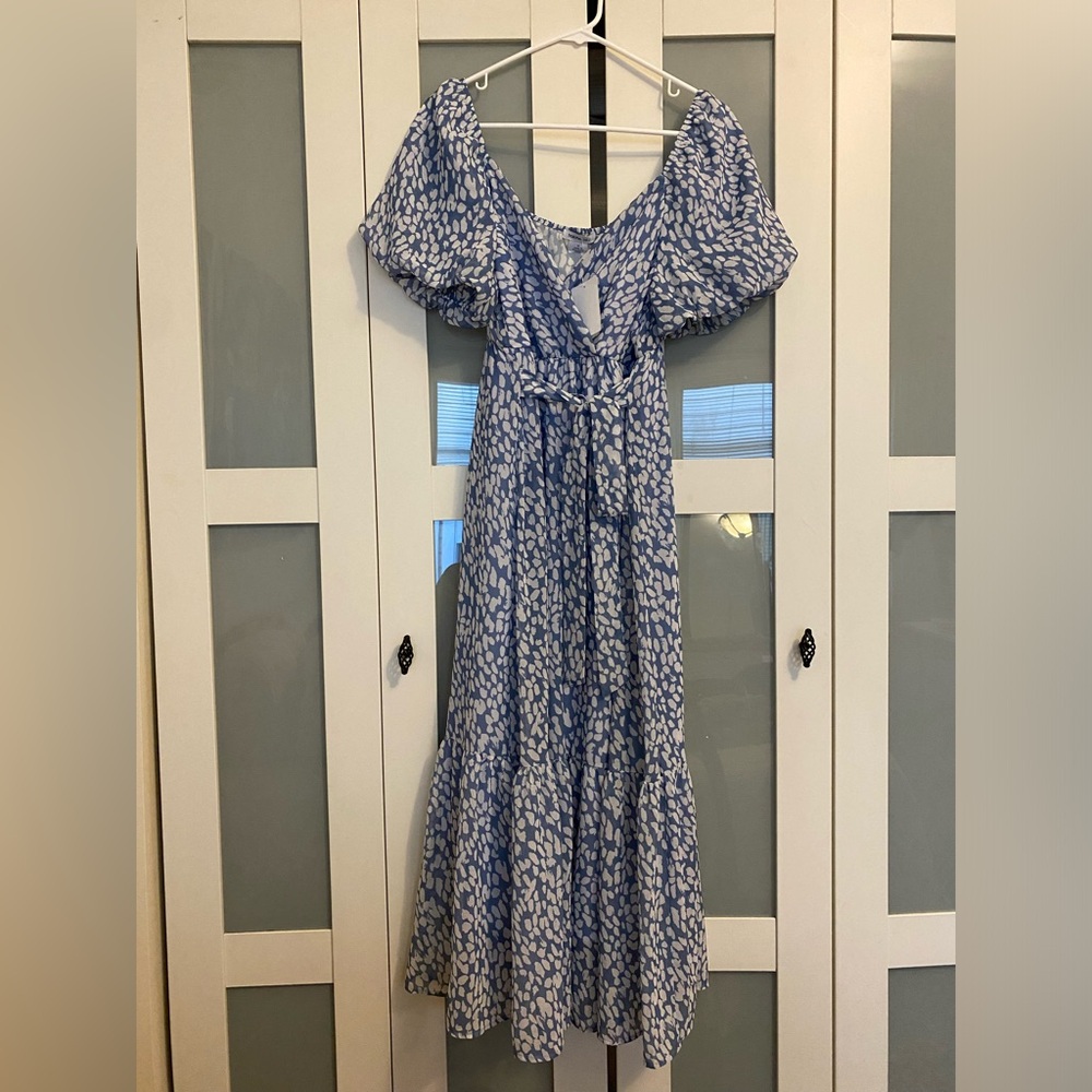 Fraiche by J Balloon Tiered Midi Dress